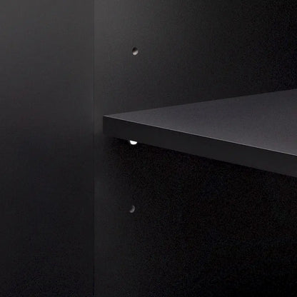 Curved Design Storage Cabinet with Adjustable shelves for Living rooms