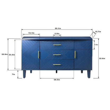 2-Door 3-Drawer Cabinet