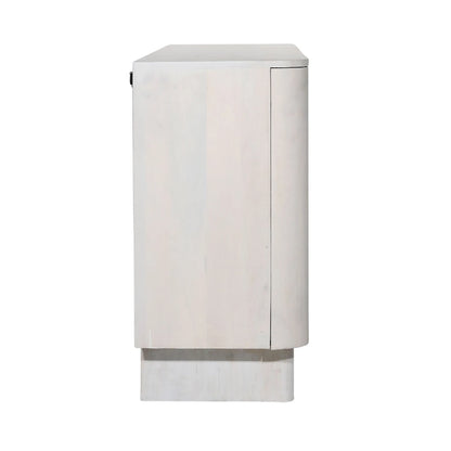 Wood Essex 39 Tall 4-Door Cabinet, White 39 in - image 4