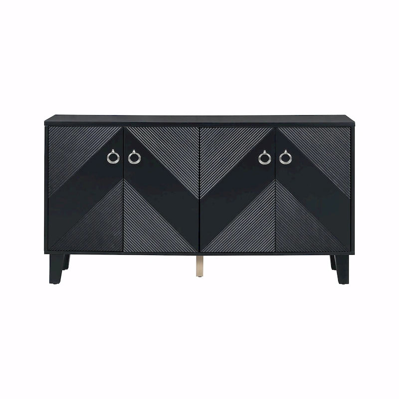 Light Luxury Cabinet with Geometric Patterns