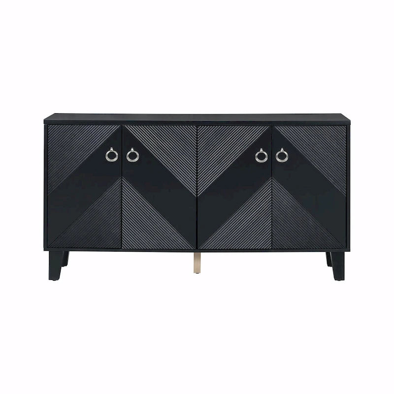 Light Luxury Cabinet with Geometric Patterns