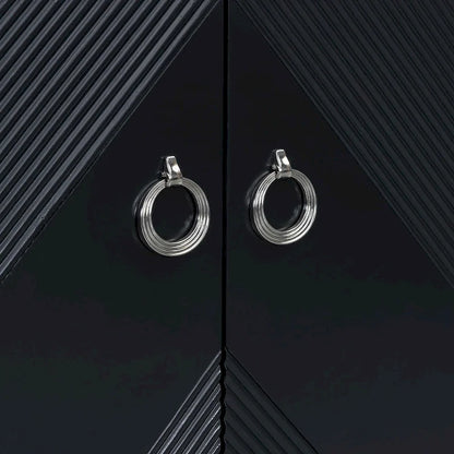 Light Luxury Cabinet with Geometric Patterns