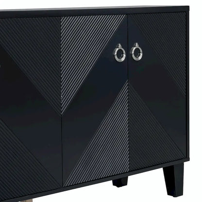 Light Luxury Cabinet with Geometric Patterns