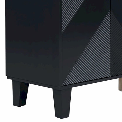 Light Luxury Cabinet with Geometric Patterns