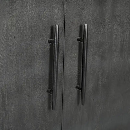 Sparrow Solid Wood 4 Door Sideboard - Gray - Dining Table - image 5