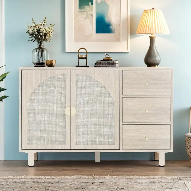 2 Door 3 Drawer Cabinet, Suitable for Bedroom, Living Room, Study