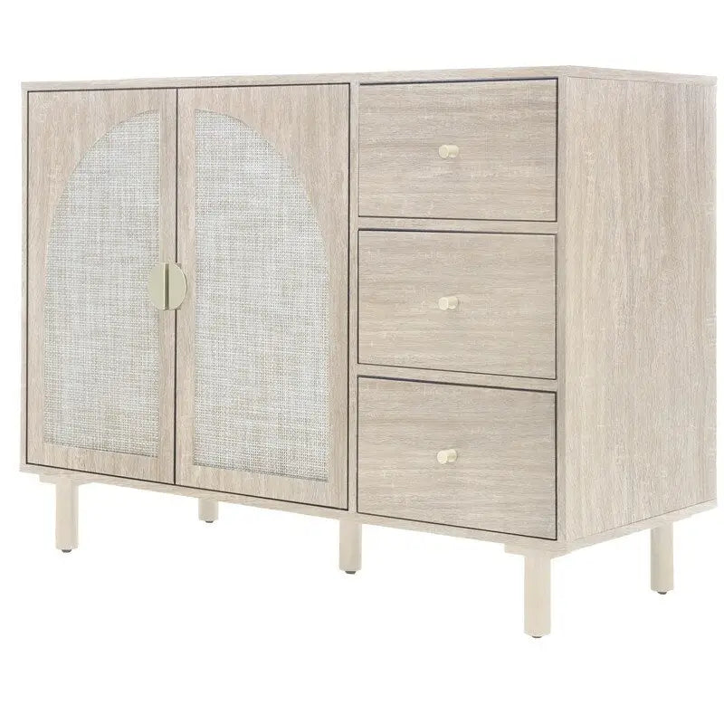 2 Door 3 Drawer Cabinet, Suitable for Bedroom, Living Room, Study