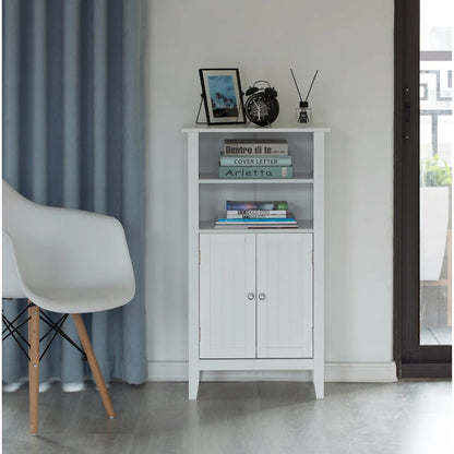 White Bathroom Storage Cabinet for Bedroom, Bathroom, and Vanity