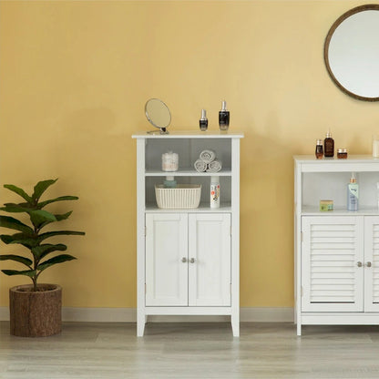 White Bathroom Storage Cabinet for Bedroom, Bathroom, and Vanity