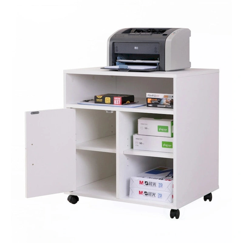 Printer Kitchen Office Storage Stand With Casters