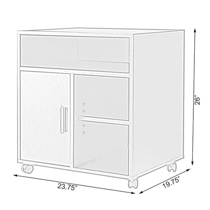 Printer Kitchen Office Storage Stand With Casters