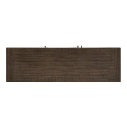 Olia 60 Inch Sideboard Buffet Server, 3 Cabinets, Adjustable Shelves, Brown