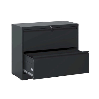 2-Drawer Metal Filing Cabinet with Lock for Home Office