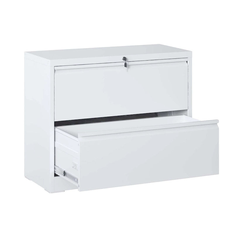 2-Drawer Metal Filing Cabinet with Lock for Home Office