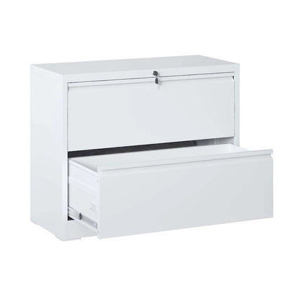 2-Drawer Metal Filing Cabinet with Lock for Home Office
