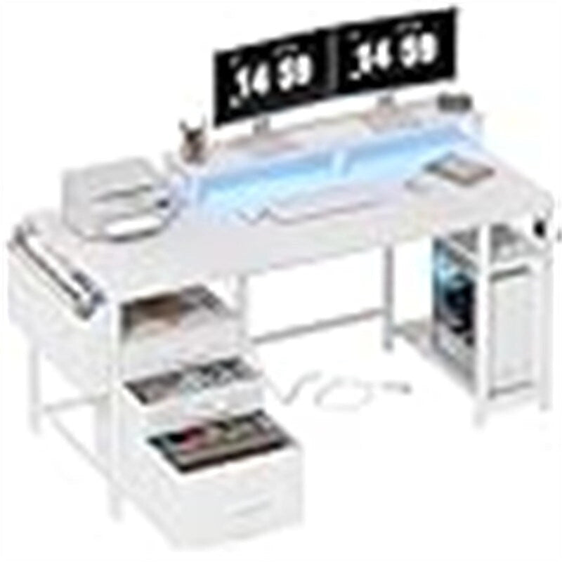 White Computer Desk - 18.8D x 18.8W x 33.4H