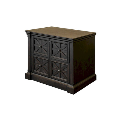 Traditional Wood Lateral File, Storage File Drawer, Office File Drawer, Fully Assembled Dark Brown