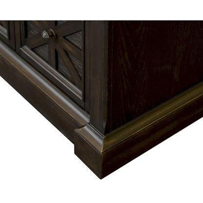 Traditional Wood Lateral File, Storage File Drawer, Office File Drawer, Fully Assembled Dark Brown