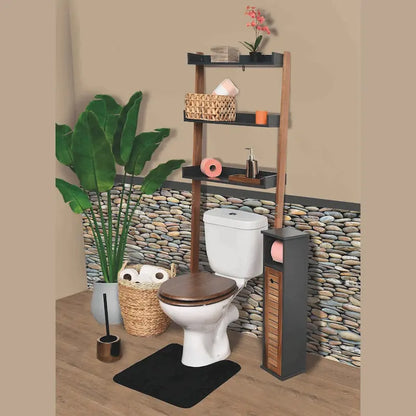 Over-The-Toilet Storage Shelf with Ladder Design 3 Trays - 23.6 W x 8.5 D x 65.5 H