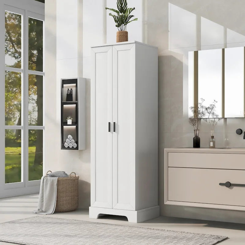 Storage Cabinet with Two Doors for Bathroom