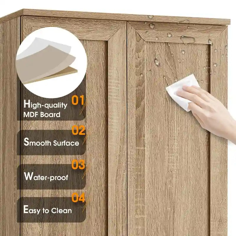Storage Cabinet with Two Doors for Bathroom