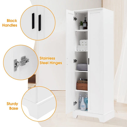Storage Cabinet with Two Doors for Bathroom