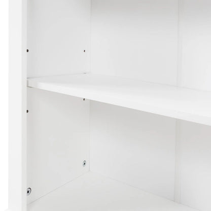 Freestanding Storage Cabinet with Drawer and Adjustable Shelf