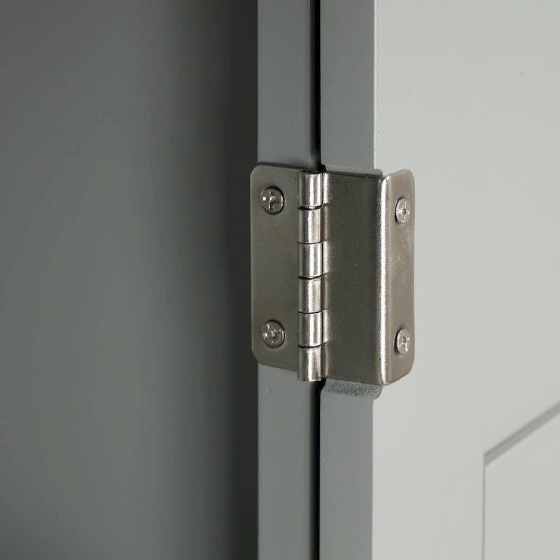 Freestanding Storage Cabinet with Drawer and Adjustable Shelf