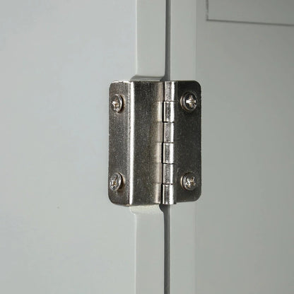 Tall Freestanding Bathroom Storage Cabinet with Two Drawers and Adjustable Shelf