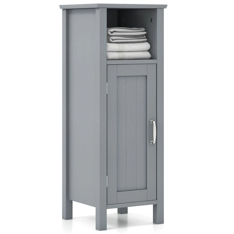 Bathroom Floor Cabinet with 3-Height Adjustable Shelf - 12D x 12W x 31.5H