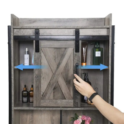 Over The Toilet Storage Cabinet - 9.25D x 25.4W x 67.7H