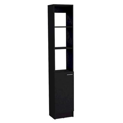 Bathroom Storage Cabinet with one Doors, Tall Bathroom Cabinet with 6 Shelves, for Bathroom, Living Room, Kitchen