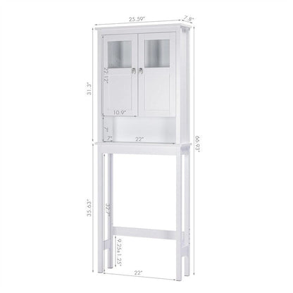 Bathroom Cabinet Over Toilet - 7.8D x 25.59W x 66.93H