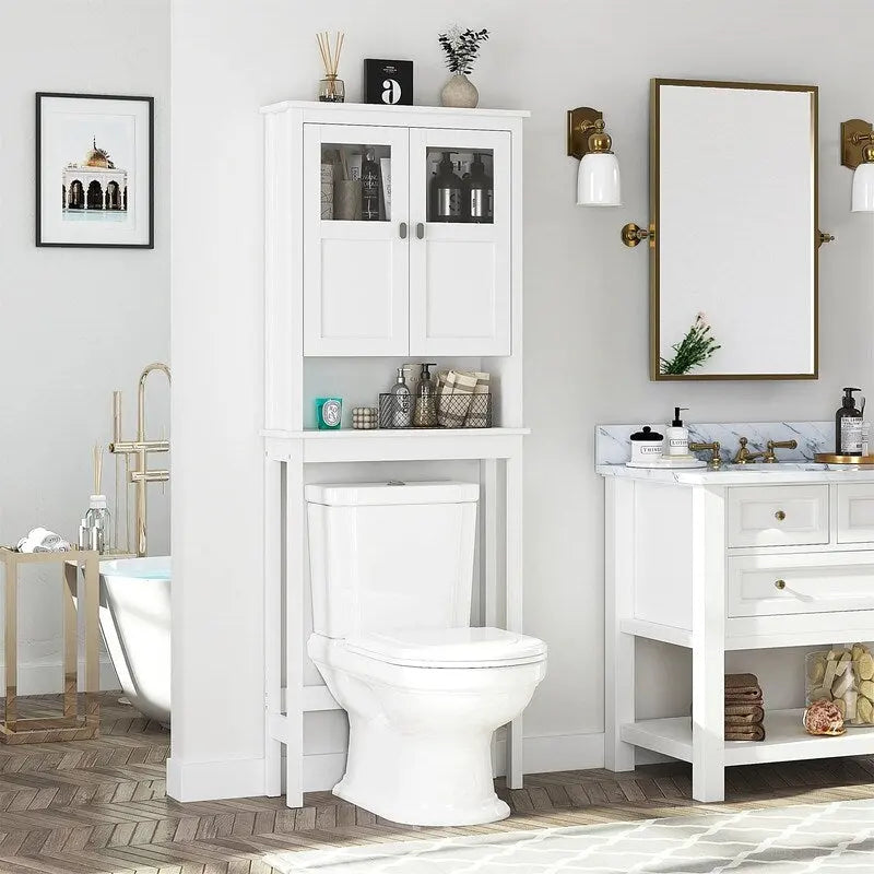 Bathroom Cabinet Over Toilet - 7.8D x 25.59W x 66.93H