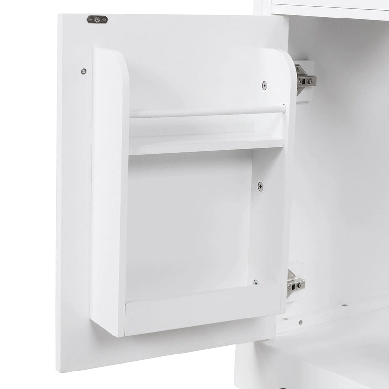 Bathroom Vanity Cabinet with Sink Top,Door and Two Drawers