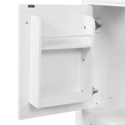 Bathroom Vanity Cabinet with Sink Top,Door and Two Drawers