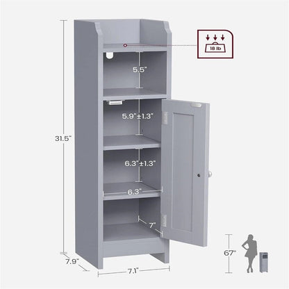 Small Bathroom Storage Corner Floor Cabinet