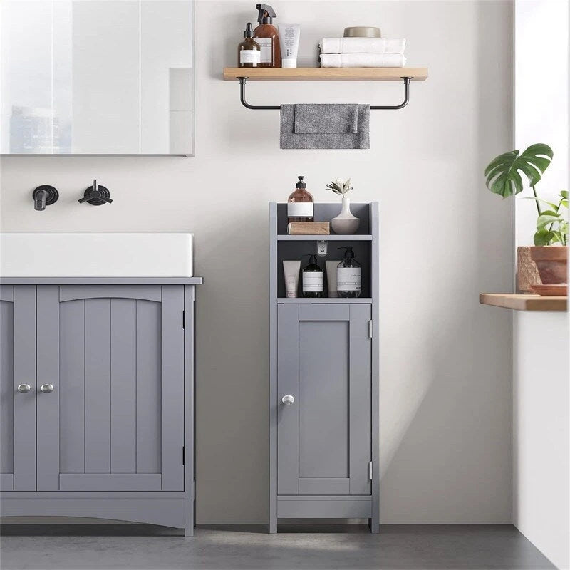 Small Bathroom Storage Corner Floor Cabinet