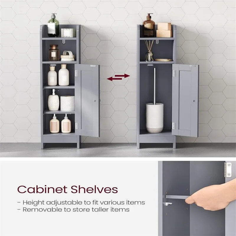 Small Bathroom Storage Corner Floor Cabinet
