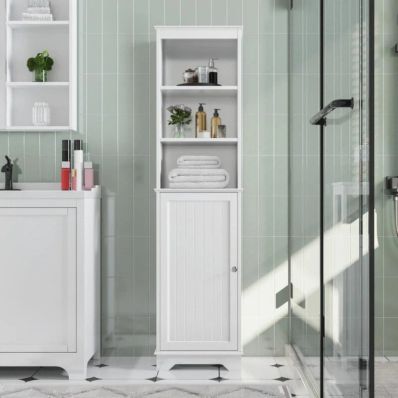 Bathroom Storage Cabinet - 12D x 16W x 60.5H