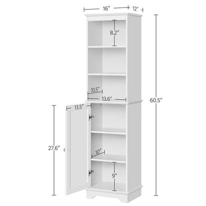 Bathroom Storage Cabinet - 12D x 16W x 60.5H