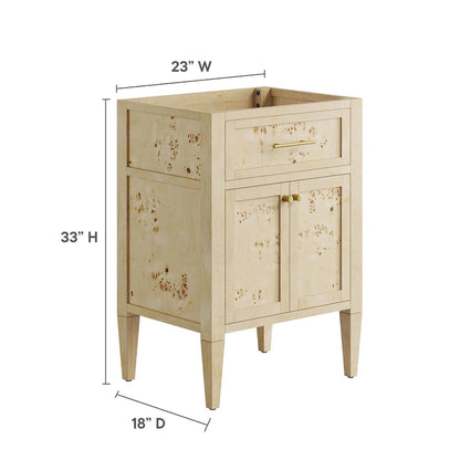 Elysian 24 Wood Bathroom Vanity Cabinet (Sink Basin Not Included)