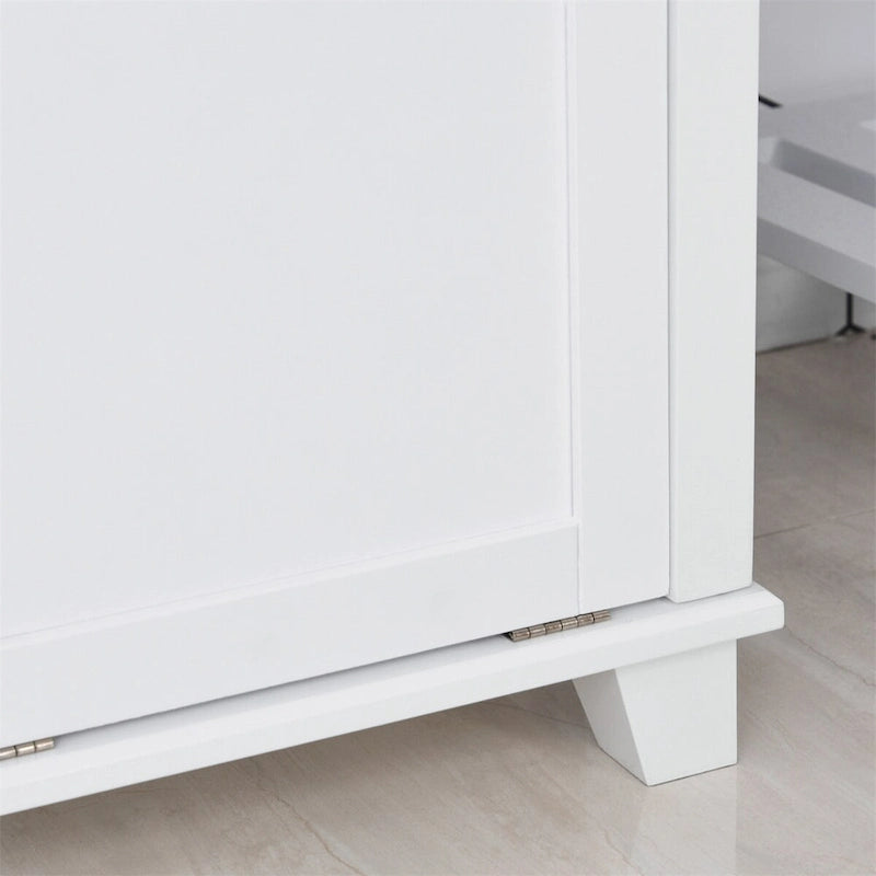 Tilt-Out Laundry Sorter Bathroom Cabinet