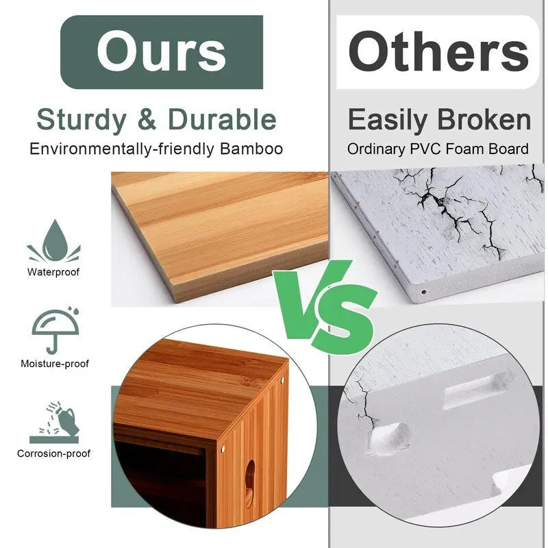 Toilet Paper Storage Cabinet - 33L x 6.5W