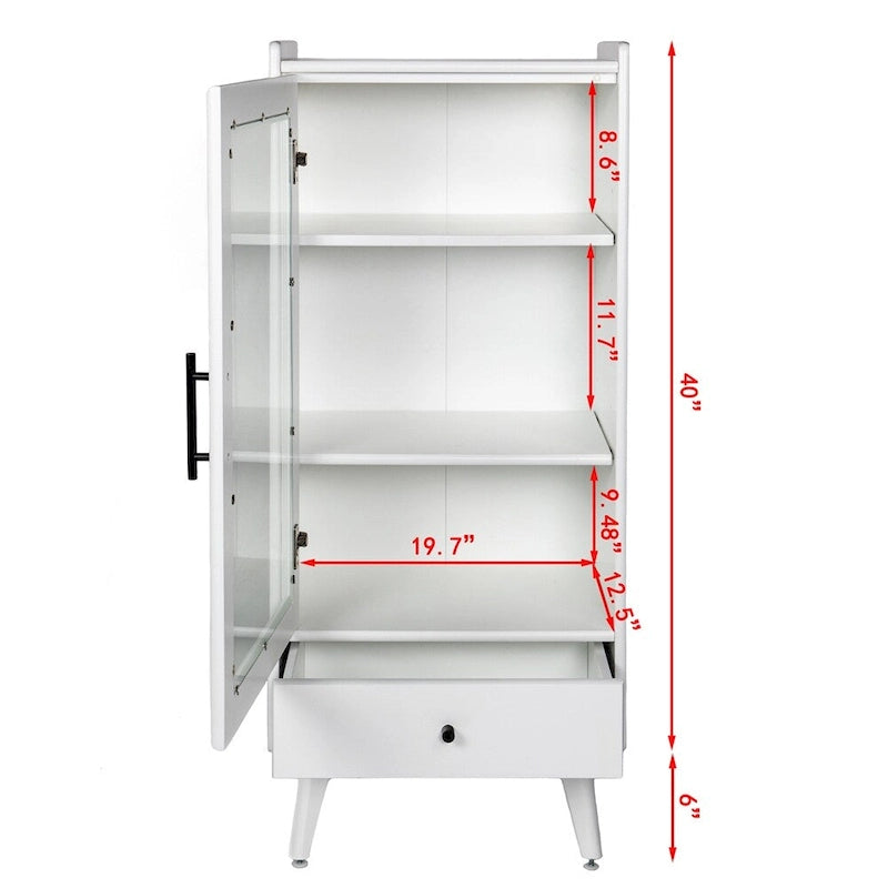 Bathroom Storage Cabinet with Adjustable Shelves
