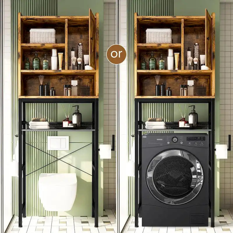 Mieres Over The Toilet Storage, 4-Tier Over-The-Toilet Space Saver Organizer Rack, Bathroom Organizer Over Toilet - N/A