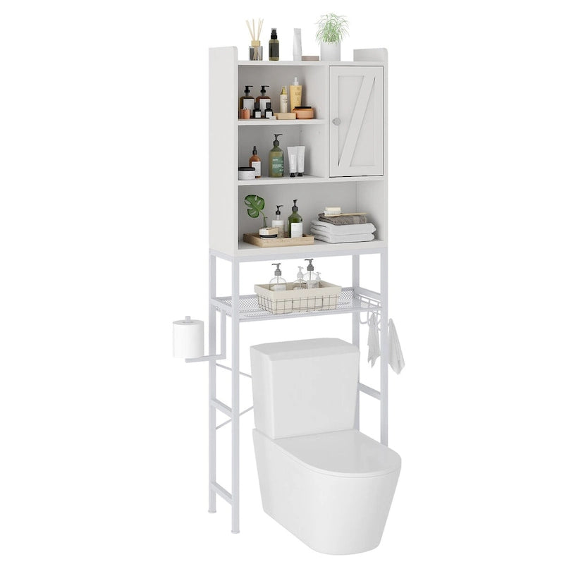 Mieres Over The Toilet Storage, 4-Tier Over-The-Toilet Space Saver Organizer Rack, Bathroom Organizer Over Toilet - N/A