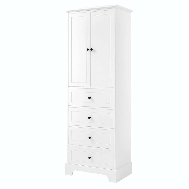 Bathroom Storage Cabinet with Drawers and Adjustable Shelf
