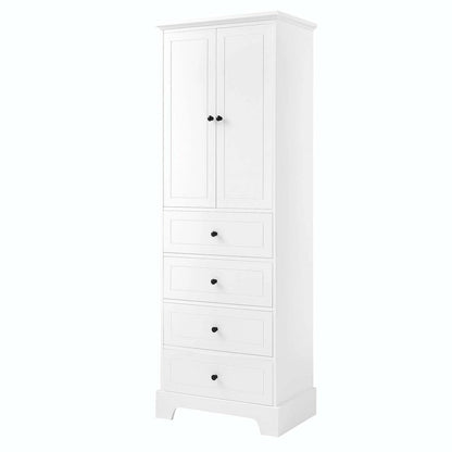 Bathroom Storage Cabinet with Drawers and Adjustable Shelf