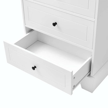 Bathroom Storage Cabinet with Drawers and Adjustable Shelf